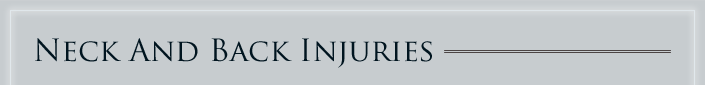 neck and back injuries